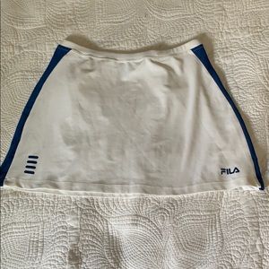 Fila white and blue skirt